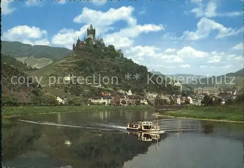 Cochem Mosel mit Burg Cochem Kat. Cochem