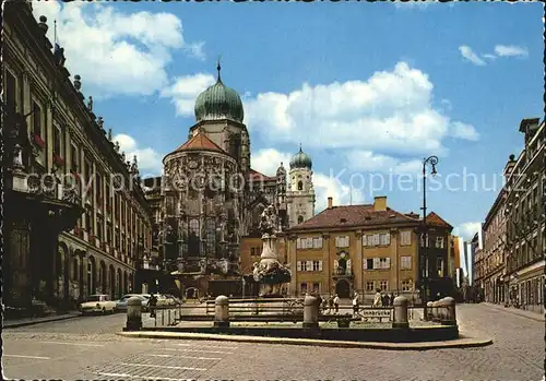 Passau Residenzplatz mit Domblick Kat. Passau