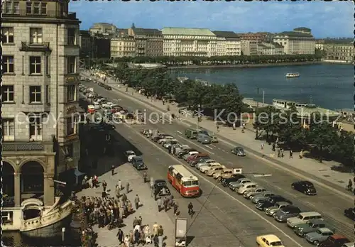 Hamburg Jungfernstieg und Binnenalster Kat. Hamburg