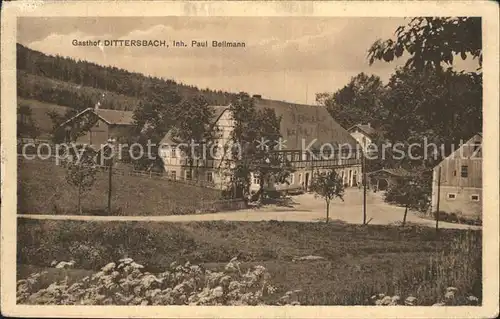 Dittersbach Frauenstein Gasthof Dittersbach Kat. Frauenstein Sachsen