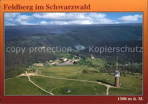 Feldberg Schwarzwald Fliegeraufnahme mit Sendeturm Kat. Feldberg (Schwarzwald)