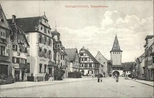 Gengenbach Hauptstrasse Torbogen Turm Kat. Gengenbach Schwarzwald