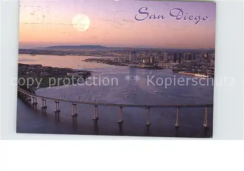 San Diego California Coronado Bridge aerial view Kat. San Diego