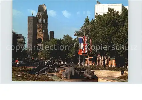 Berlin Platz vor dem Elefantentor Kaiser Wilhelm Gedaechtniskirche Kat. Berlin