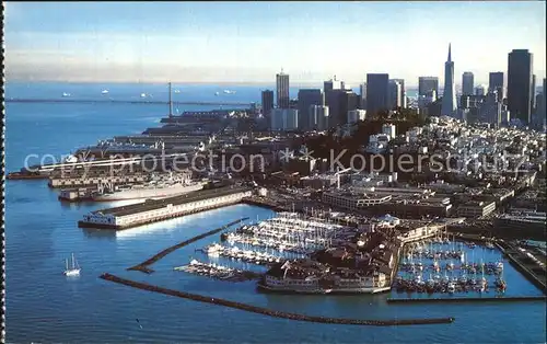 San Francisco California Fliegeraufnahme Bay Pier 39 Kat. San Francisco