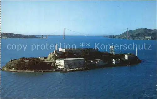 San Francisco California Fliegeraufnahme Insel Alcatraz Kat. San Francisco