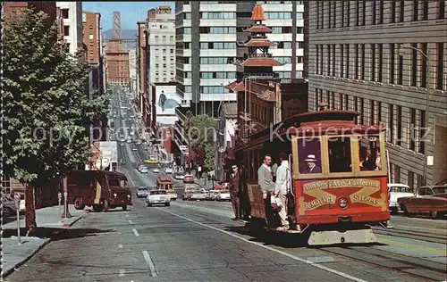 San Francisco California Cable Car California Street Kat. San Francisco