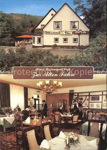 Lohmar Hotel Restaurant Cafe Zur Alten Faehre Gastraum Kat. Lohmar