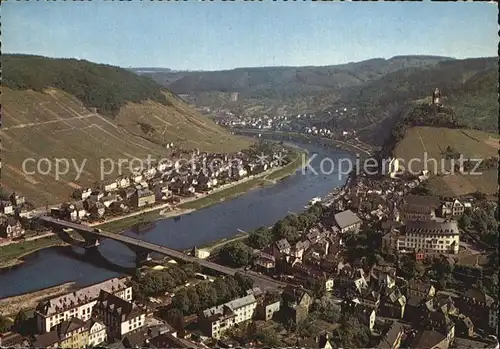 Cochem Mosel Blick vom Pinnerkreuz Kat. Cochem