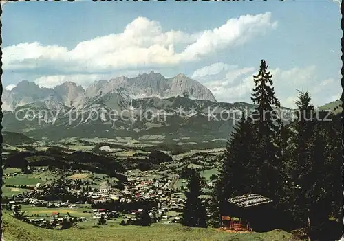 Kitzbuehel Tirol mit Wildem Kaiser Kat. Kitzbuehel