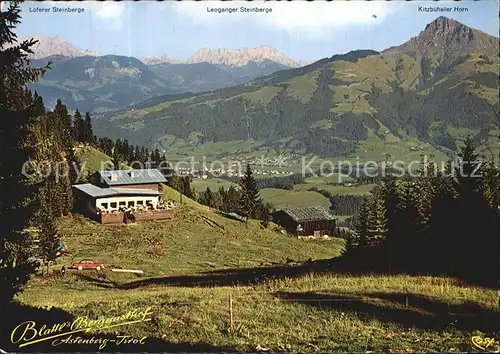 Going Wilden Kaiser Tirol Blattls Berggasthof am Astenberg mit Loferer und Leoganger Steinberge Kitzbueheler Horn Kat. Going am Wilden Kaiser