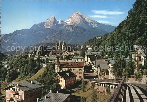 Berchtesgaden mit Watzmann Kat. Berchtesgaden