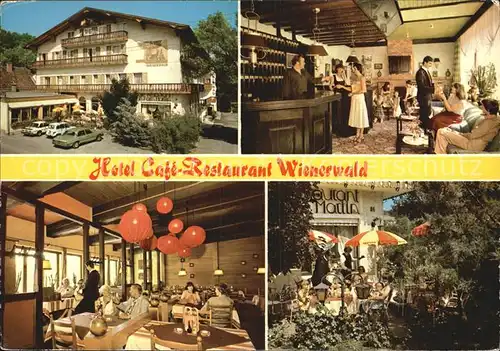 Eichgraben Hotel Restaurant Wienerwald Rezeption Gastraum Gartenterrasse Kat. Eichgraben
