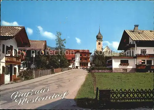 Westendorf Tirol Dorfpartie Kirche Kat. Westendorf