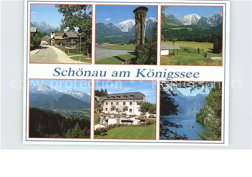 Schoenau Koenigssee Unterstein Feldkapelle Haus des Gastes Berchtesgadener Alpen Kat. Schoenau a.Koenigssee