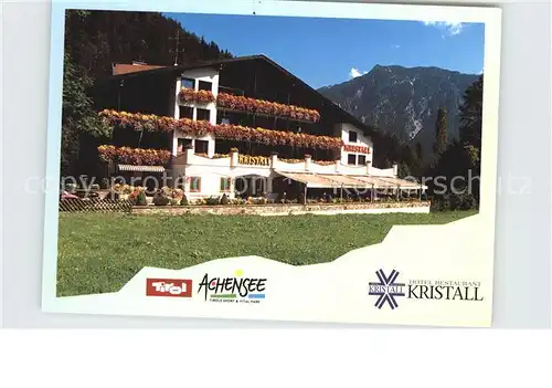 Pertisau Achensee Hotel Restaurant Kristall Alpen Kat. Eben am Achensee