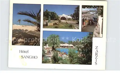 Zarzis Hotel Sangho Swimming Pool Strand Gasse Kat. Tunesien