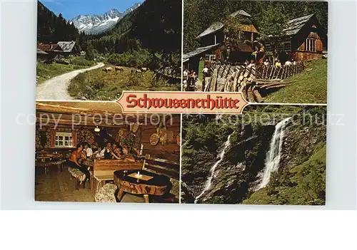 Mallnitz Kaernten Schwussnerhuette Seebachtal Throm Wasserfaelle Alpen