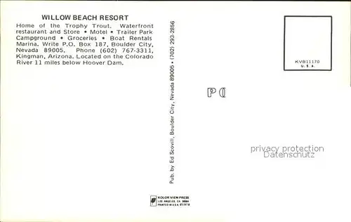Willow Beach Resort  Kat. Willow Beach
