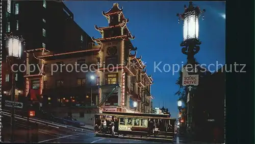 San Francisco California Chinatown after Dark Kat. San Francisco