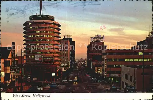 Hollywood California Vine Street Kat. Los Angeles United States