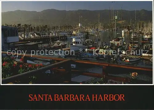 Santa Barbara California Harbor Kat. Santa Barbara