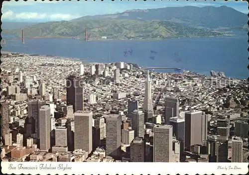 San Francisco California Fliegeraufnahme Skyline Kat. San Francisco