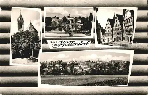 Pfullendorf Kirche Stadtblick Fachwerkhaeuser Panorama Kat. Pfullendorf