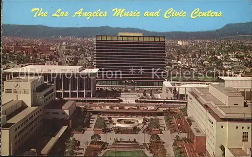 Los Angeles California Music and Civic Center Kat. Los Angeles