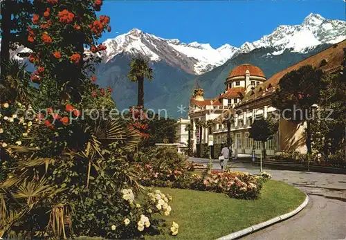 Meran Merano Kurpromenade mit Kurhaus und Texelgruppe