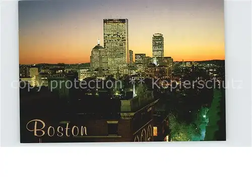 Boston Massachusetts Back Bay at twilight Kat. Boston