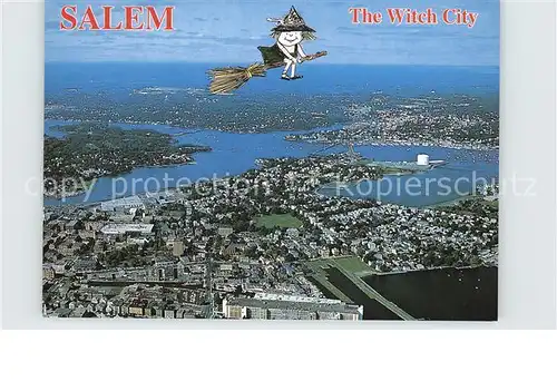 Salem Massachusetts The Witch City aerial view Kat. Salem