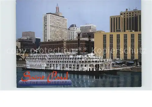 Saint Paul Minnesota Riverboat American Queen on Mississippi River Downtown Kat. Saint Paul