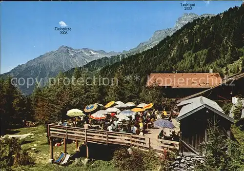 Dorf Tirol Leiteralm Berggaststaette Texelgruppe Kat. Tirolo