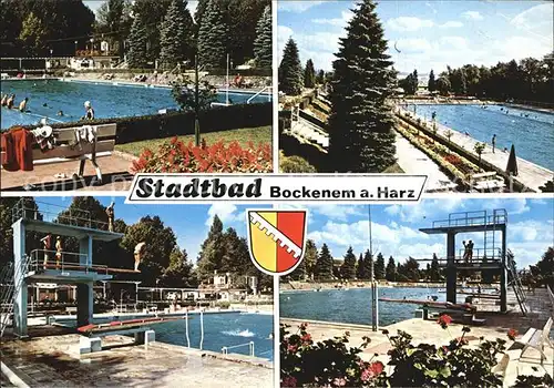 Bockenem Stadtbad Freibad Sprungturm Kat. Bockenem