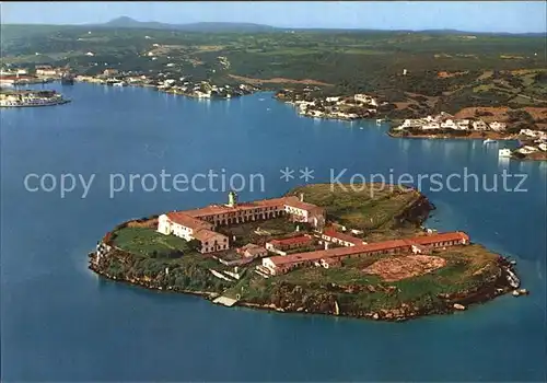 Puerto de Mahon Isla del Rey vista aerea