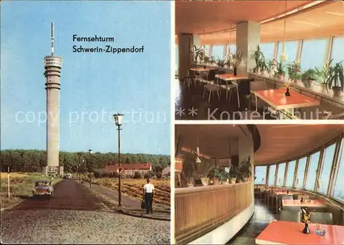 Zippendorf Fernsehturm Restaurant Kat. Schwerin