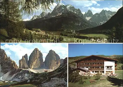 Moos Sexten Hotel Monika Dolomiten Alpenpanorama Kat. Sexten Sesto Suedtirol