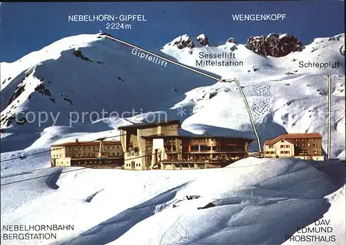 Oberstdorf Nebelhornbahn Bergstation Kat. Oberstdorf