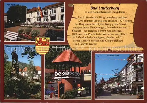 Bad Lauterberg Glockenspiel Hauptstrase Kurhaus Wissmann Denkmal Kat. Bad Lauterberg im Harz