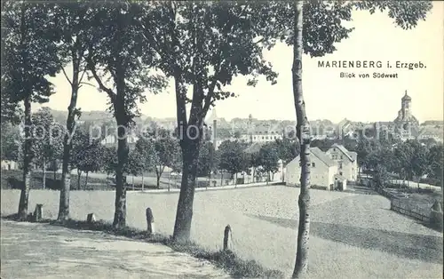 Marienberg Erzgebirge Teilansicht Kat. Marienberg