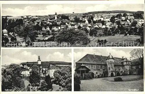 Birstein Panorama Schloss Schlosshof Kat. Birstein