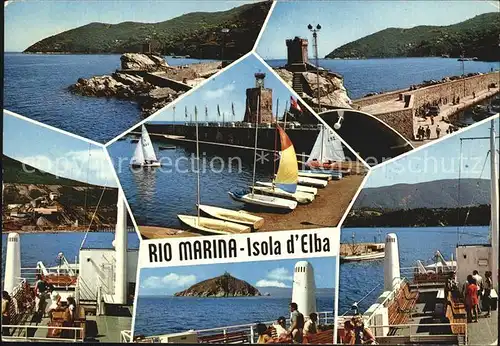 Rio Marina Kueste Hafe Mole Leuchtturm