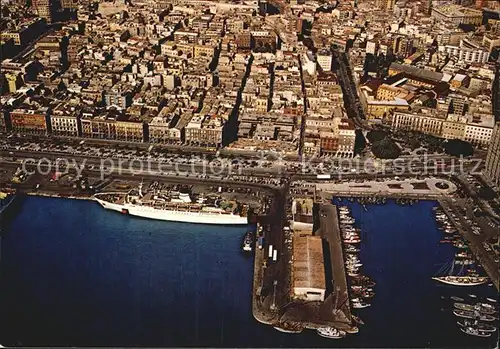 Cagliari Il Porto e Via Roma veduta aerea Kat. Cagliari