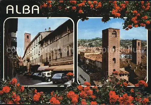 Alba Canazei Ortsansichten Turm Blumen Kat. Canazei Suedtirol