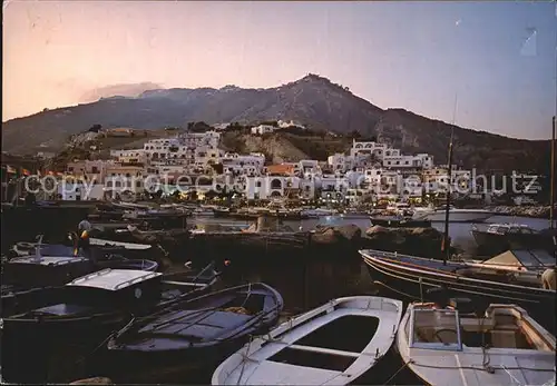 Isola d Ischia Angelo al tramonto Hafen Sonnenuntergang Kat. Golfo di Napoli