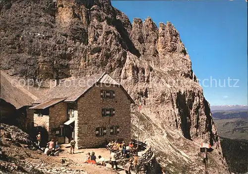 Rifugio Vicenza al Sassolungo Berghaus Dolomiten Kat. Langkofelhuette St Christina