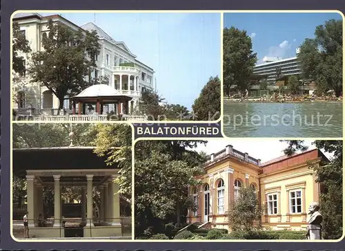 Balatonfuered Teilansichten Ferienort am Plattensee Hotel Badestrand Kat. Ungarn