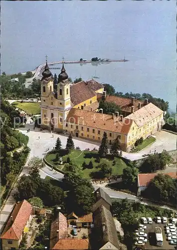 Tihany Apatsagi templommal Abteikirche Kat. Ungarn