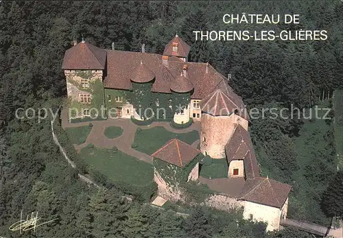 Thorens Glieres Fliegeraufnahme Chateau Kat. Thorens Glieres